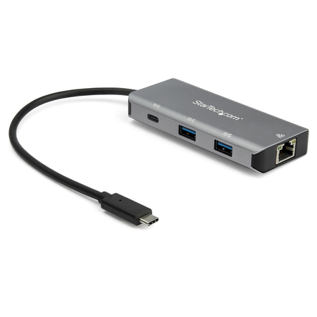 STARTECH.COM 3-Port USB-C Hub with LAN Port - 10Gbps 2x USB-A & 1x USB-C HB31C2A1CGB